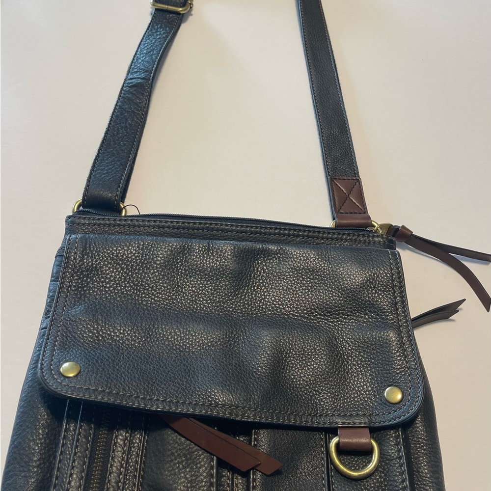 Fossil Morgan Traveler Black Handbag NWT